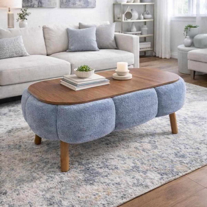 Atelier Del Sofa Papatya - Mesa de Café Gris Atelier Del Sofa Papatya - Mesa de Café Gris